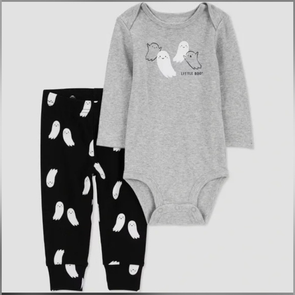 Carter's Gray and Black Ghost Baby Set - Picture 1 of 2